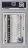 Bobby Witt Jr. from the 2020 Bowman Chrome set graded by PSA and given an overall grade of 10.