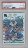 Jaylen Waddle from the 2021 Panini Donruss set graded by PSA and given an overall grade of 10.