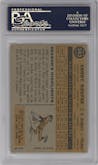 Sandy Koufax from the 1960 Topps set graded by PSA and given an overall grade of 5.