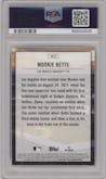 Mookie Betts from the 2022 Topps  Series 1 set graded by PSA and given an overall grade of 9.