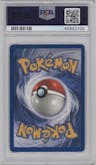 Mewtwo from the 1999 Pokemon set graded by PSA and given an overall grade of 8.
