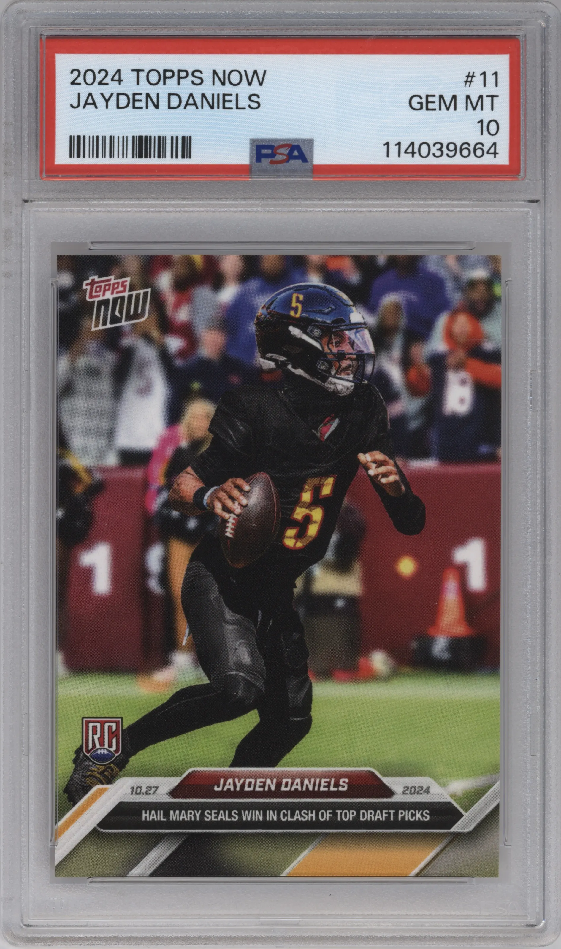 2024 Topps Now Jayden Daniels PSA 10