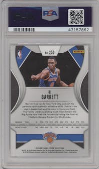 RJ Barrett from the 2019-20 Panini Prizm set graded by PSA and given an overall grade of 9.
