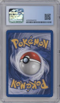 Magneton from the 2001 Pokemon Neo Genesis set graded by CSG and given an overall grade of 8.