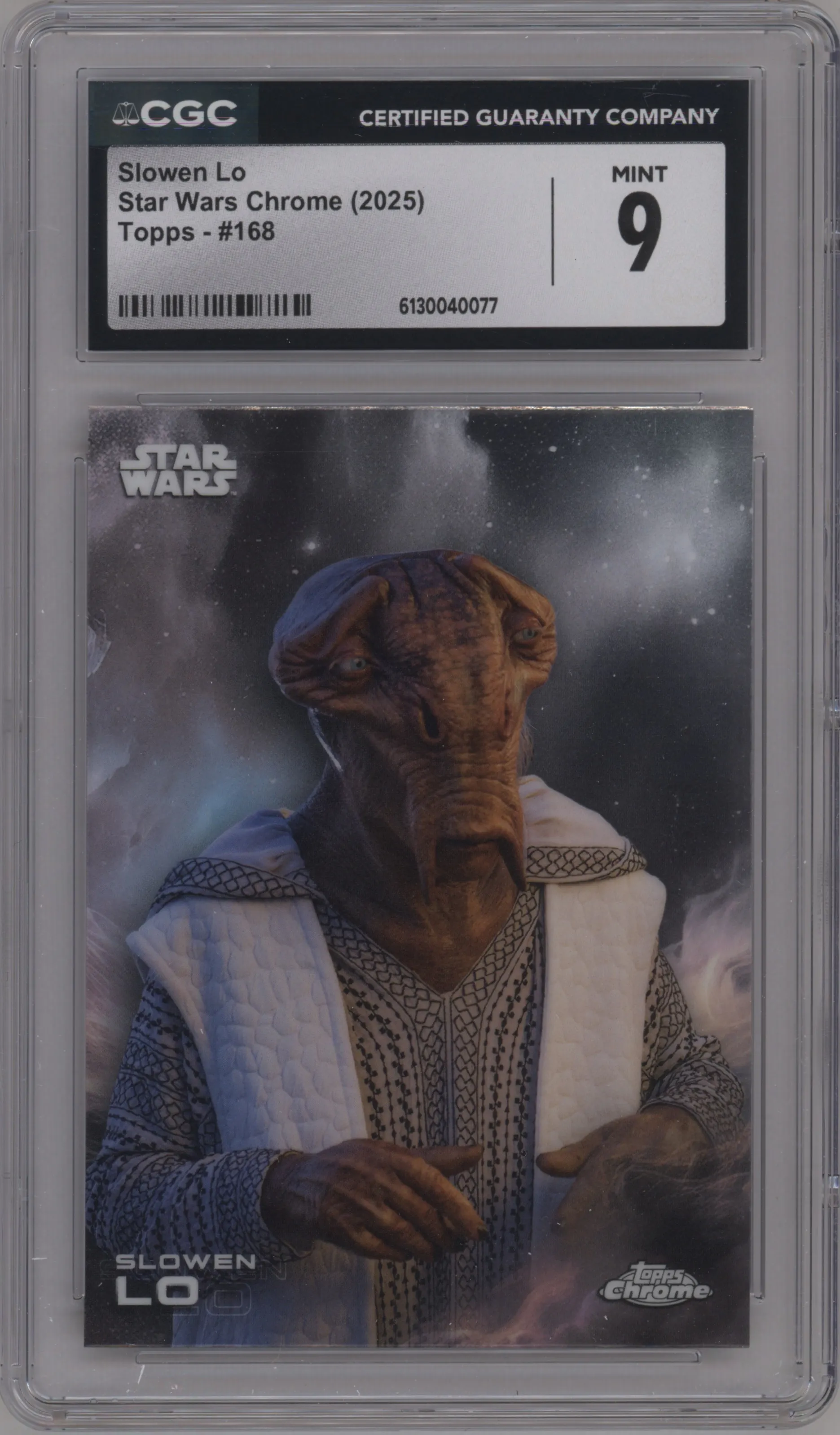 2025 Topps Chrome Star Wars Slowen Lo CGC 9