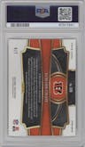 Ja'Marr Chase from the 2023 Panini Select set featuring a Neon Orange Pulsar parallel graded by PSA and given an overall grade of 10.