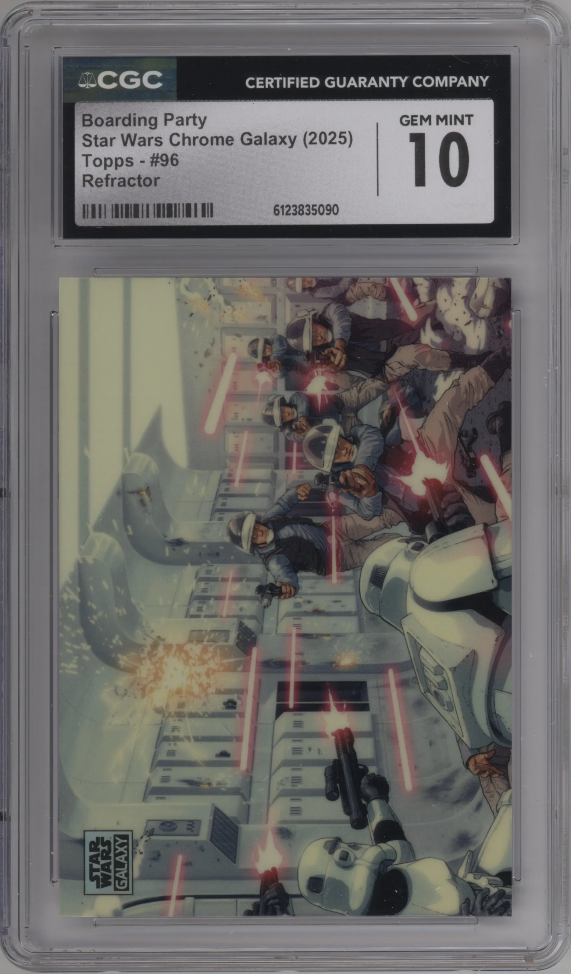 2025 Topps Chrome Star Wars Galaxy Boarding Party Refractor #96 CGC 10