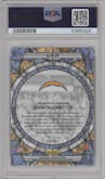 Quentin Johnston from the 2023 Panini Mosaic set graded by PSA and given an overall grade of 10.