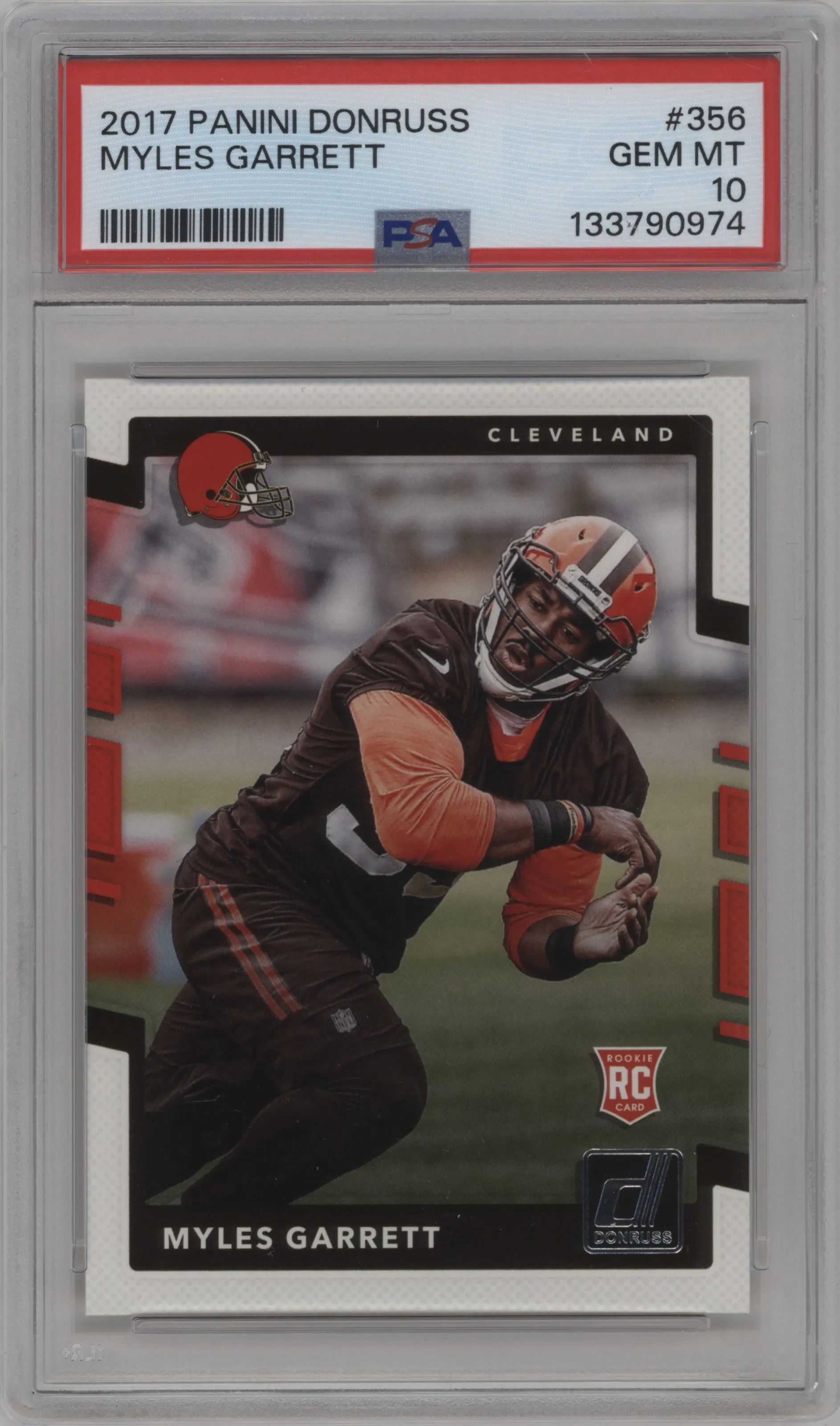 2017 Panini Donruss Myles Garrett #356 PSA 10