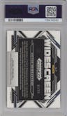 Victor Wembanyama from the 2023-24 Panini Prizm Draft Picks set featuring a Gold Prizm parallel graded by PSA and given an overall grade of 10.