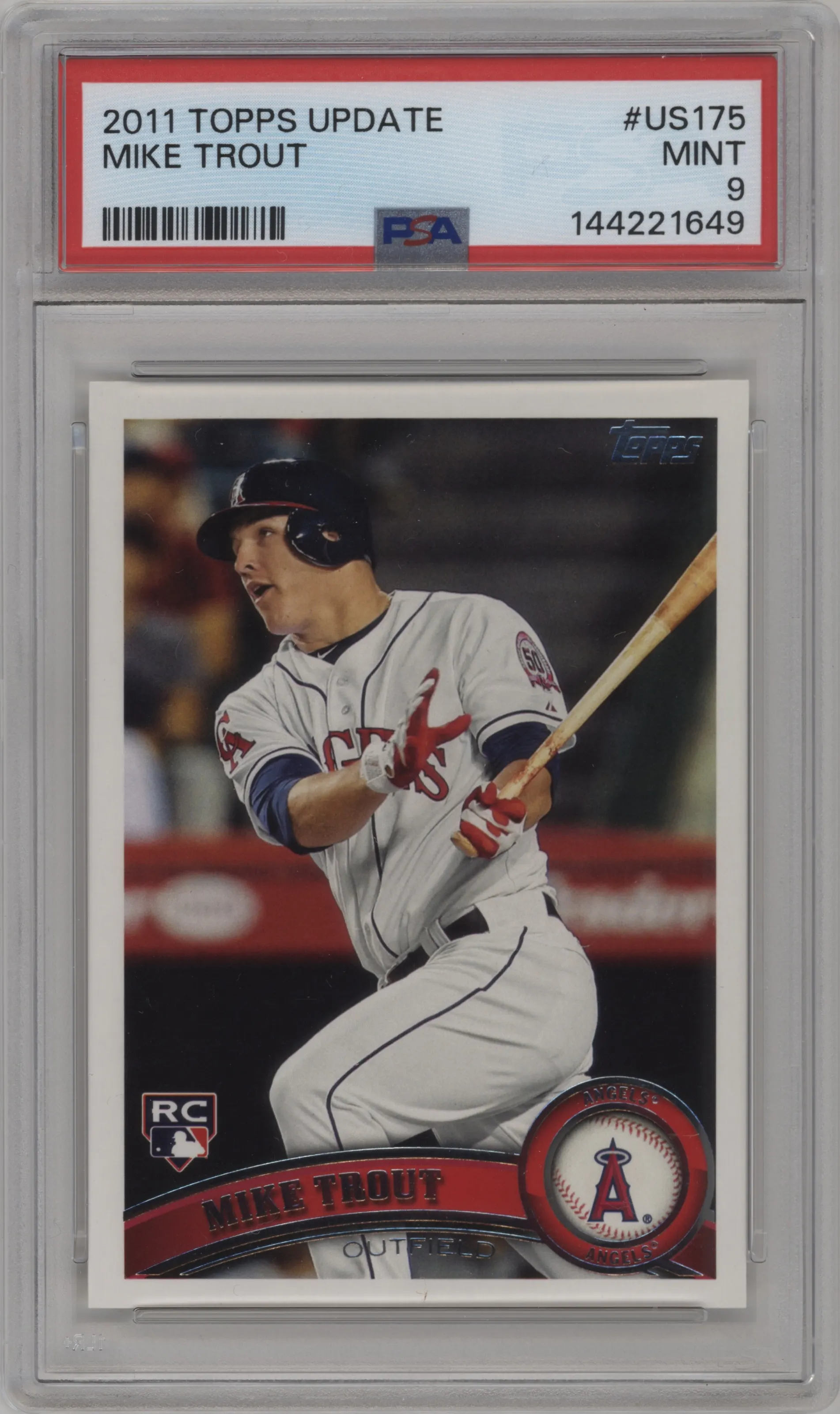2011 Topps Update Mike Trout #US175 PSA 9