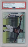 Ronald Acuna Jr. from the 2020 Topps Chrome set graded by PSA and given an overall grade of 9.