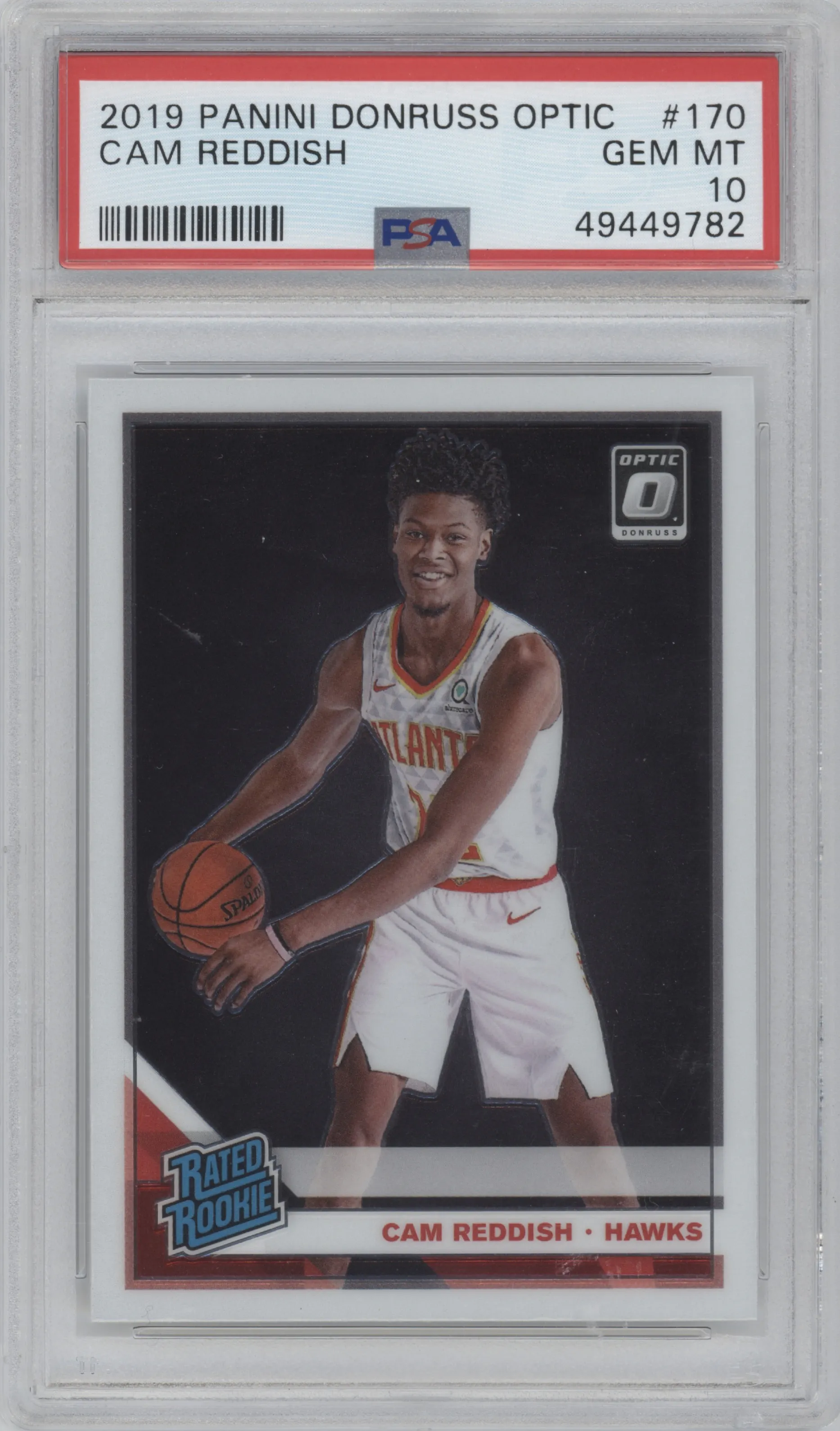 2019 Panini Donruss Optic Rated Rookie Cam Reddish PSA 10