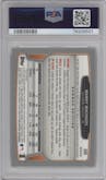 Manny Machado from the 2013 Bowman Chrome set featuring a X-Fractor parallel graded by PSA and given an overall grade of 10.
