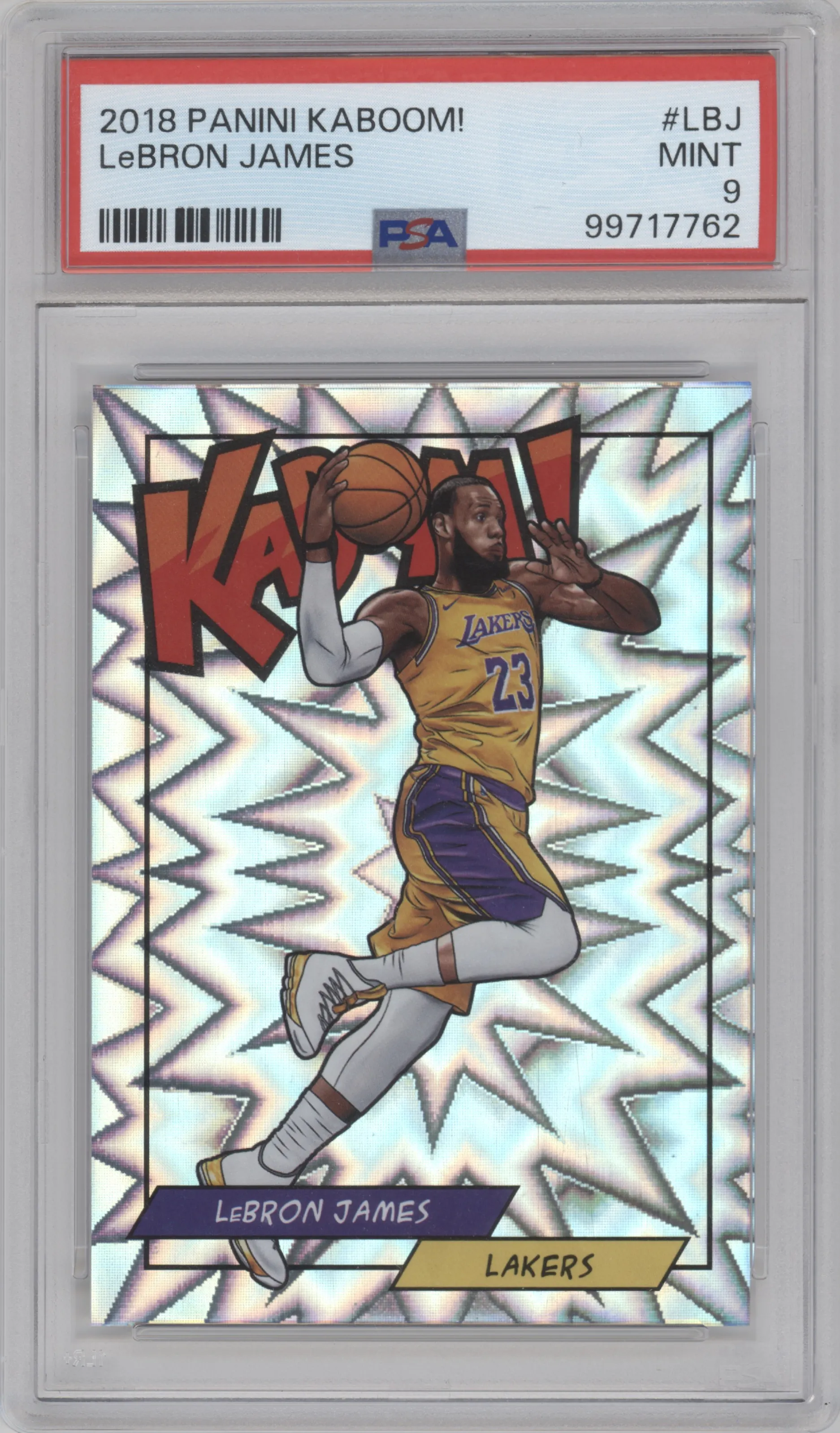 2018 Panini Kaboom Rewards Multi-Sport Lebron James #K-LBJ PSA 9