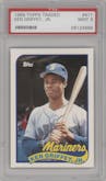 Ken Griffey Jr. from the 1989 Topps Traded set graded by PSA and given an overall grade of 9.