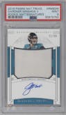 Gardner Minshew II from the 2019 Panini National Treasures set graded by PSA and given an overall grade of 9.