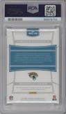 Gardner Minshew II from the 2019 Panini National Treasures set graded by PSA and given an overall grade of 9.