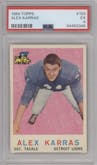 Alex Karras from the 1959 Topps set graded by PSA and given an overall grade of 5.
