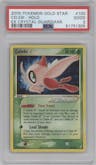 Celebi Gold Star from the 2006 Pokemon EX set graded by PSA and given an overall grade of 2.