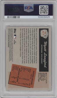 Wyatt Langford	 from the 2024 Bowman's Best set graded by PSA and given an overall grade of 9.