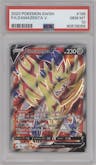 Zamazenta V from the 2020 Pokemon SWSH set graded by PSA and given an overall grade of 10.