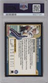 Tom Brady from the 2000 Bowman set graded by PSA and given an overall grade of 9.
