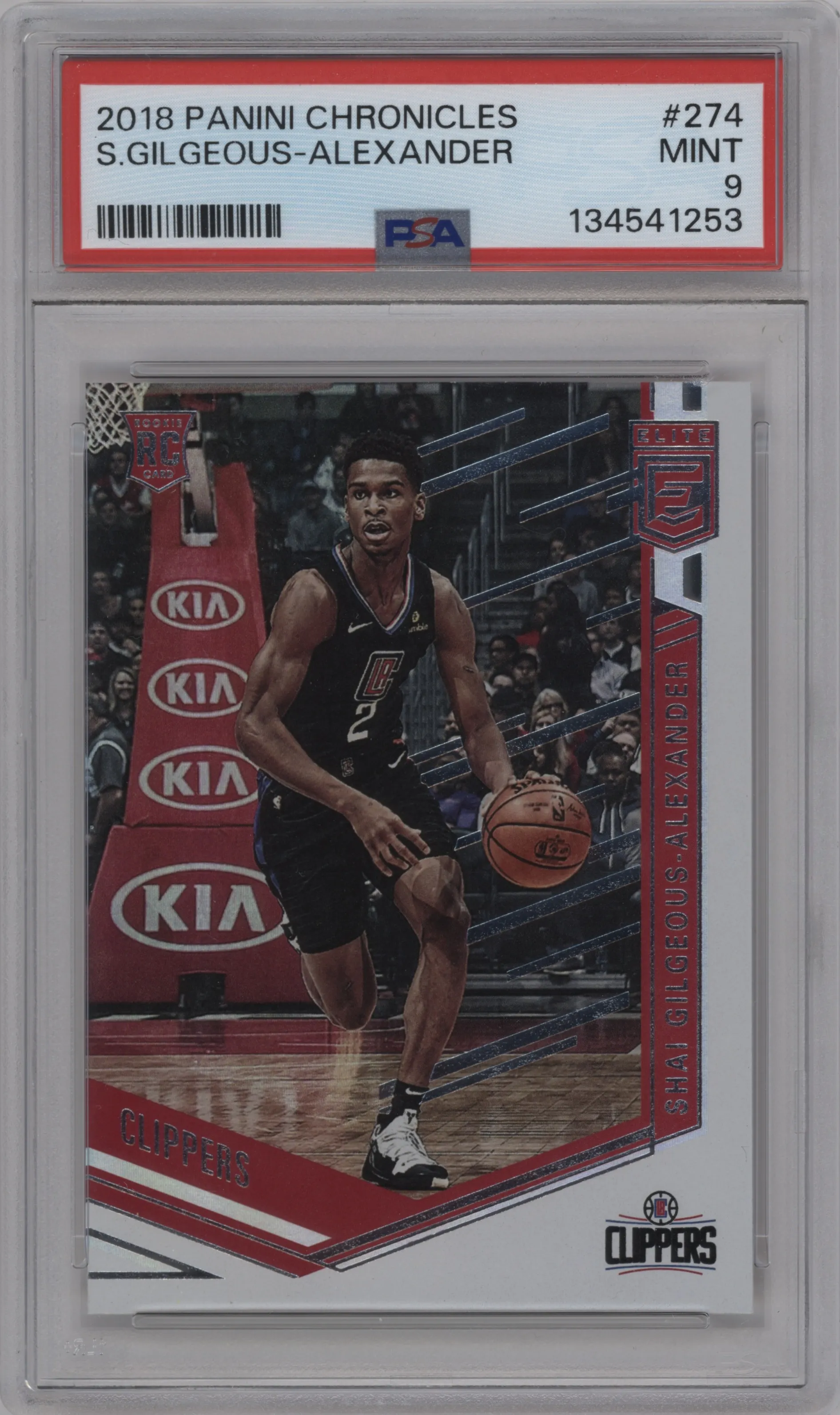 2018 Panini Chronicles Shai Gilgeous-Alexander PSA 9