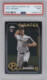 Paul Skenes from the 2024 Topps Chrome Update set graded by PSA and given an overall grade of 9.