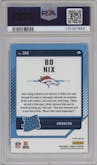 Bo Nix from the 2024 Donruss set graded by PSA and given an overall grade of 9.