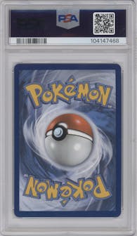 Suicune V from the 2021 Pokemon SWSH set graded by PSA and given an overall grade of 10.