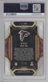 Kyle Pitts from the 2021 Panini Select set featuring a Dragon Scale parallel graded by PSA and given an overall grade of 9.