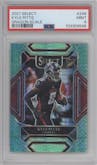 Kyle Pitts from the 2021 Panini Select set featuring a Dragon Scale parallel graded by PSA and given an overall grade of 9.