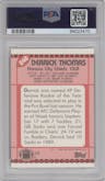 Derrick Thomas from the 1990 Topps set featuring a Tiffany parallel graded by PSA and given an overall grade of 10.