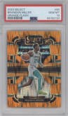 Brandon Miller from the 2023-24 Panini Select  set featuring a Orange Flash parallel graded by PSA and given an overall grade of 10.