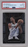 Victor Wembanyama from the 2023-24 Panini Select  set graded by PSA and given an overall grade of 10.