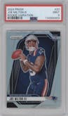 Joe Milton III from the 2024 Panini Prizm set graded by PSA and given an overall grade of 9.