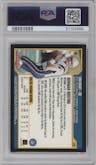 Tom Brady from the 2000 Bowman set graded by PSA and given an overall grade of 8.