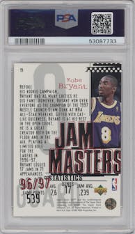Kobe Bryant from the 1997-98 Upper Deck UD3 set graded by PSA and given an overall grade of 9.
