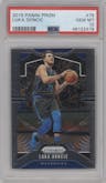 Luka Doncic from the 2019-20 Panini Prizm set graded by PSA and given an overall grade of 10.