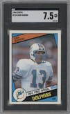 Dan Marino from the 1984 Topps set graded by SGC and given an overall grade of 7.5.