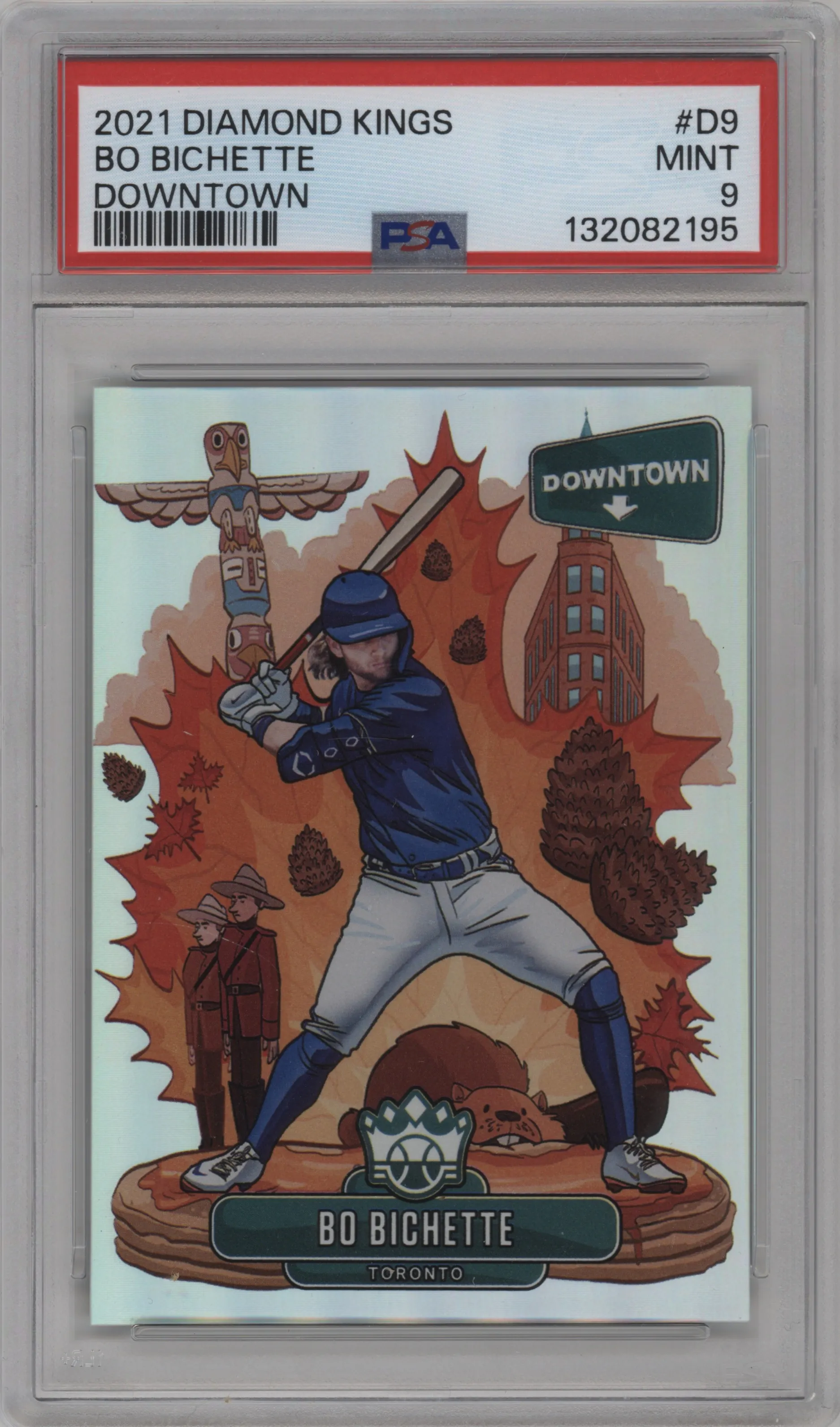 2021 Panini Diamond Kings Downtown Bo Bichette #D-9 PSA 9