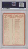 Hank Aaron / Willie McCovey / Willie Mays / Orlando Cepeda from the 1964 Topps set graded by PSA and given an overall grade of 6.