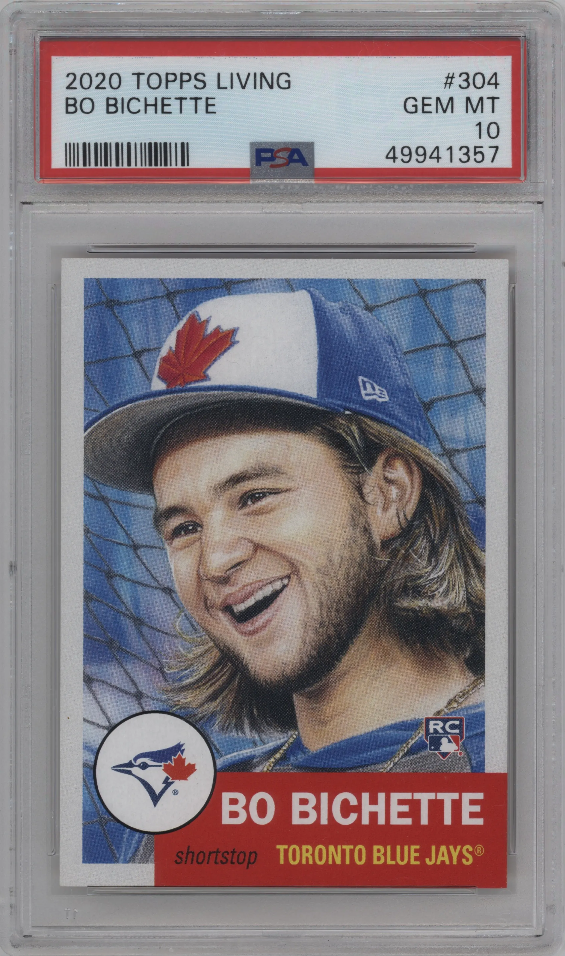 2021 Ultimate Topps Living Set 2020 Bo Bichette #304 PSA 10