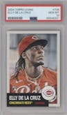 Elly De La Cruz from the Ultimate Topps Living Set   set graded by PSA and given an overall grade of 10.