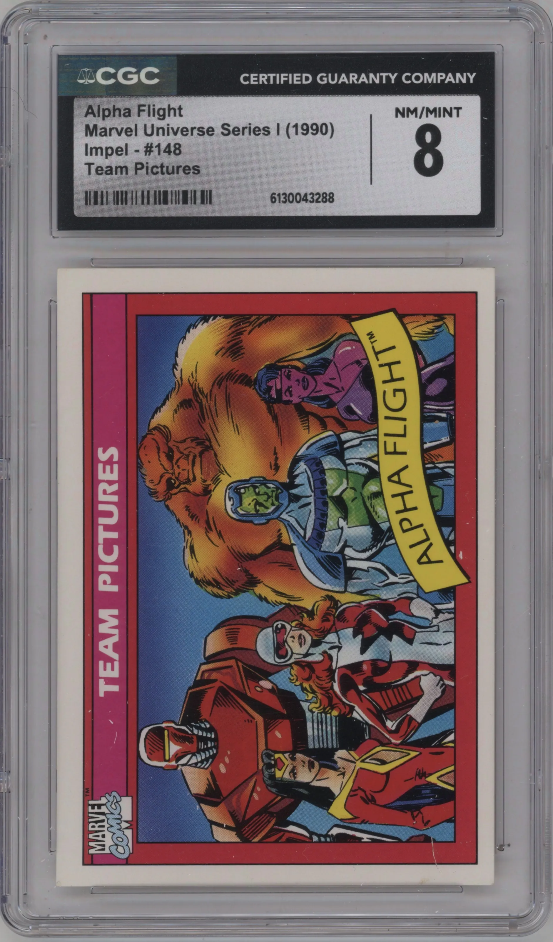 1990 Impel Marvel Universe Alpha Flight CGC 8