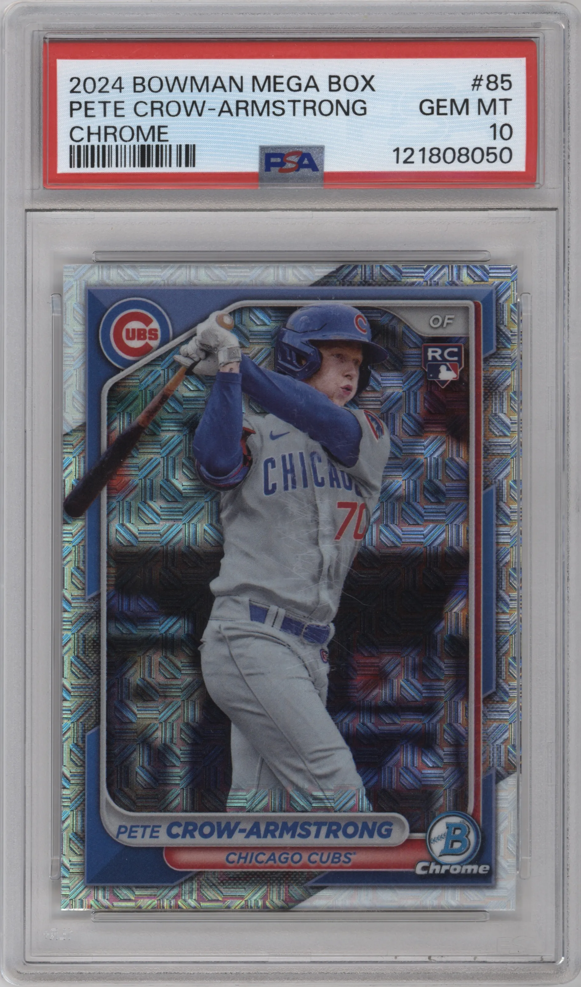 2024 Bowman Mega Box Pete Crow-Armstrong #85 PSA 10