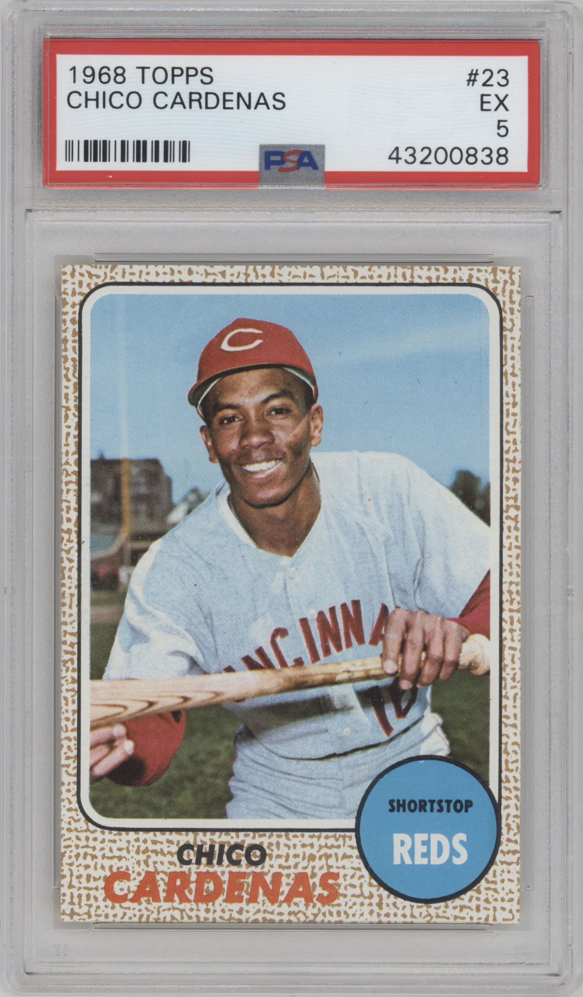 1968 Topps Chico Cardenas PSA 5