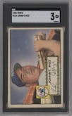 Johnny Mize from the 1952 Topps set graded by SGC and given an overall grade of 3.