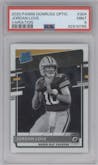 Jordan Love from the 2020 Panini Donruss Optic set graded by PSA and given an overall grade of 9.